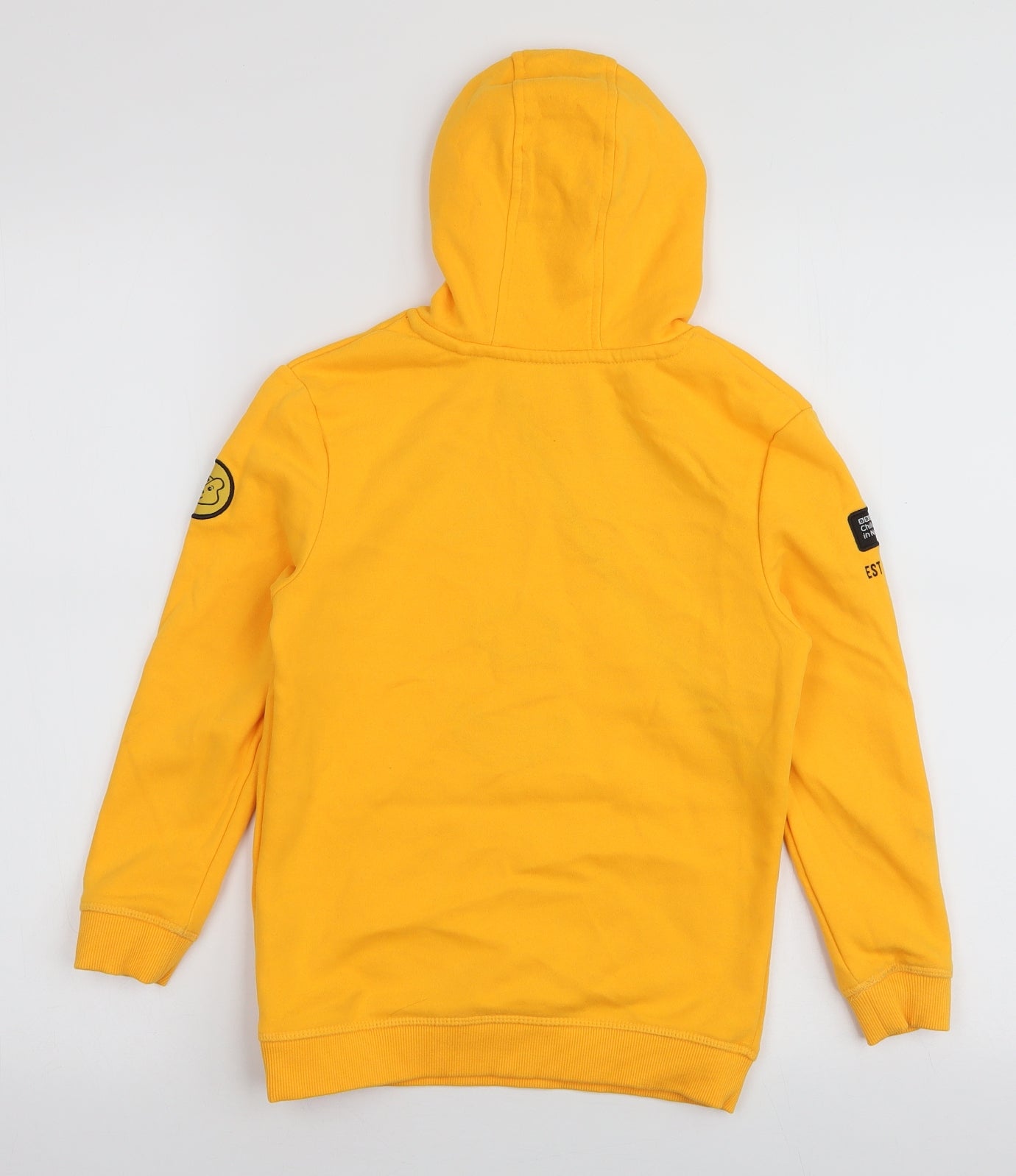 George Boys Yellow  Cotton Pullover Hoodie Size 7-8 Years  Pullover - Pudsey bear