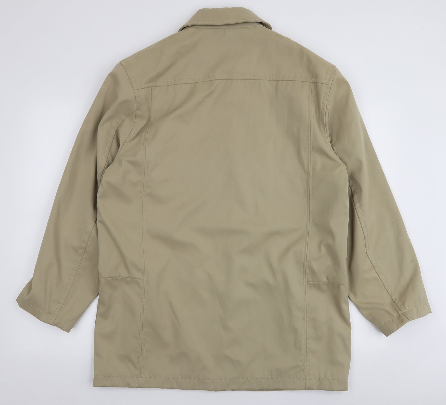 Escape Mens Green   Overcoat Coat Size M  Zip