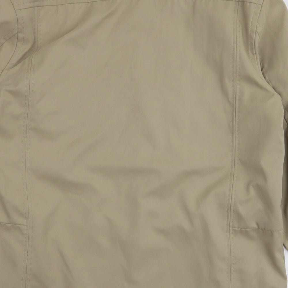 Escape Mens Green   Overcoat Coat Size M  Zip