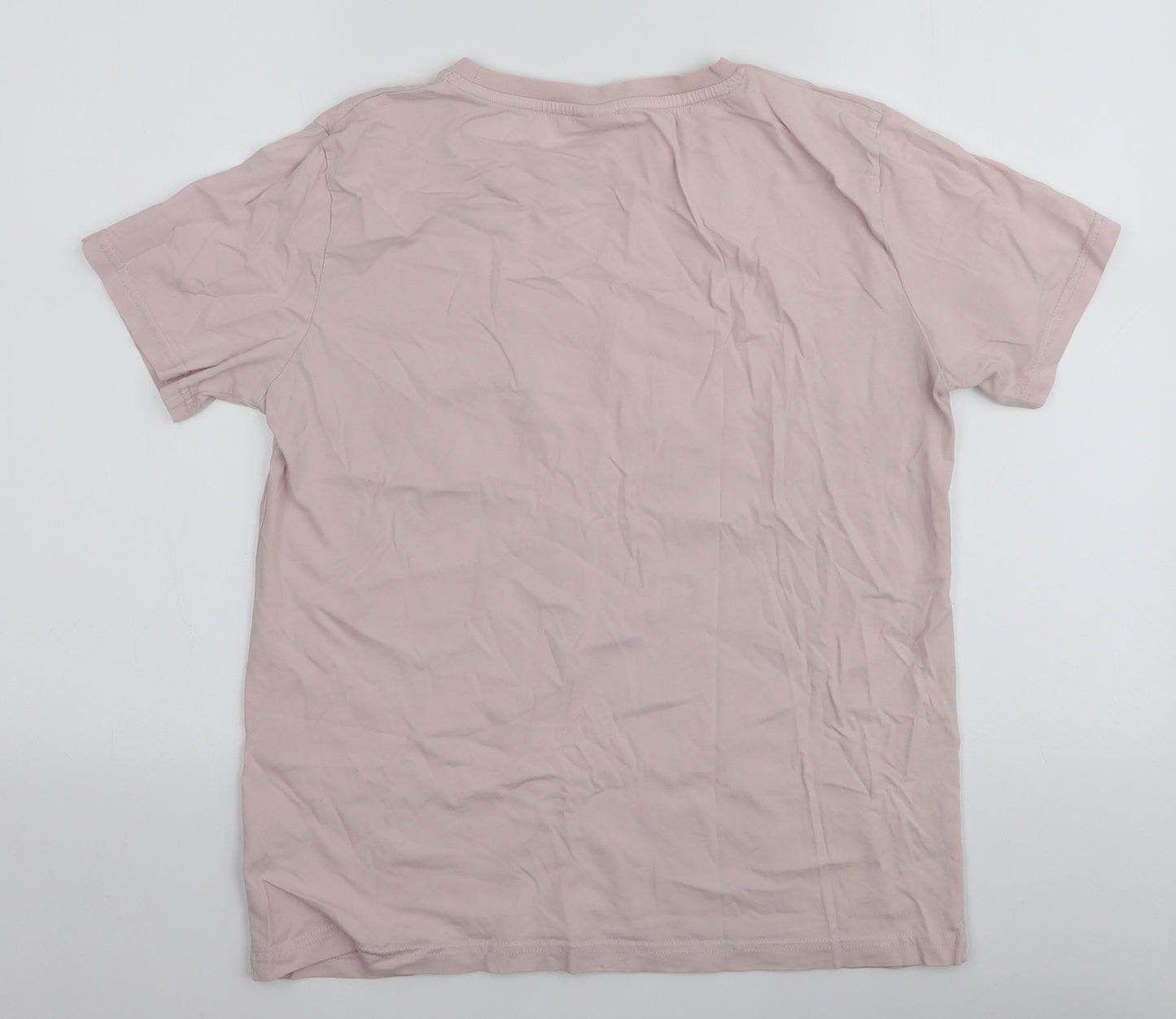 V by very Womens Pink  100% Cotton Jersey T-Shirt Size M Round Neck - Disney Minnie Mouse