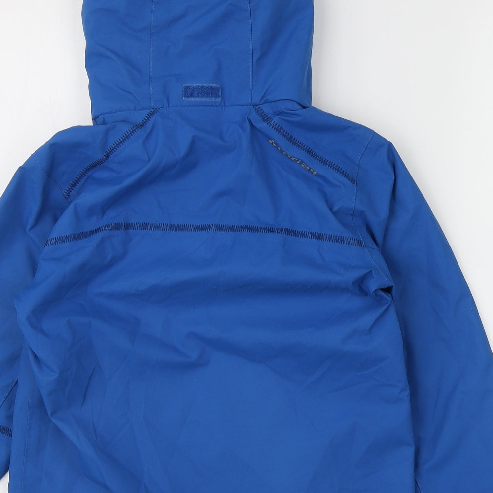 TOG 24 Boys Blue   Rain Coat Coat Size 5-6 Years  Zip