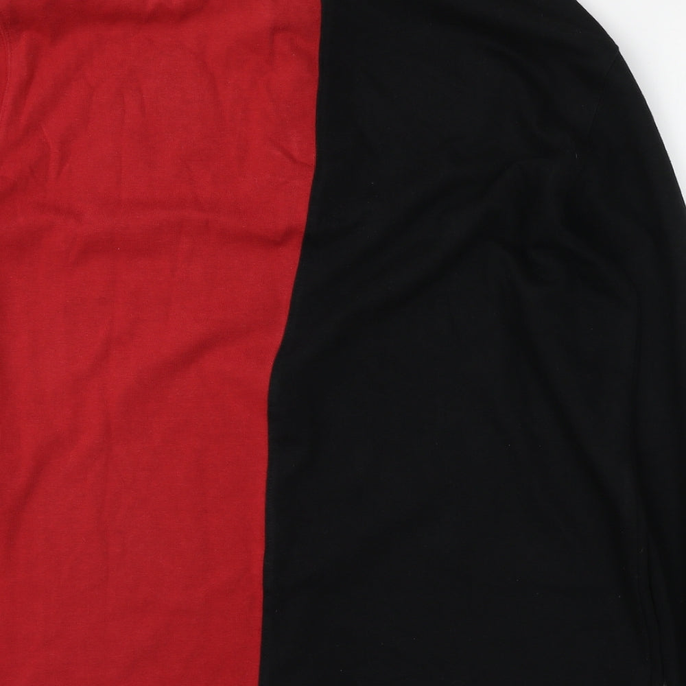 Sportfolio Mens Black Colourblock 100% Cotton  Polo Size 2XL Collared Button - New Zealand 2017 merch