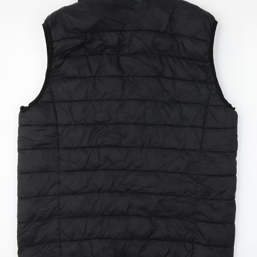 Primark Mens Black   Gilet Coat Size M  Zip