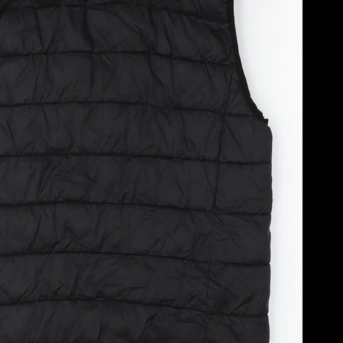 Primark Mens Black   Gilet Coat Size M  Zip