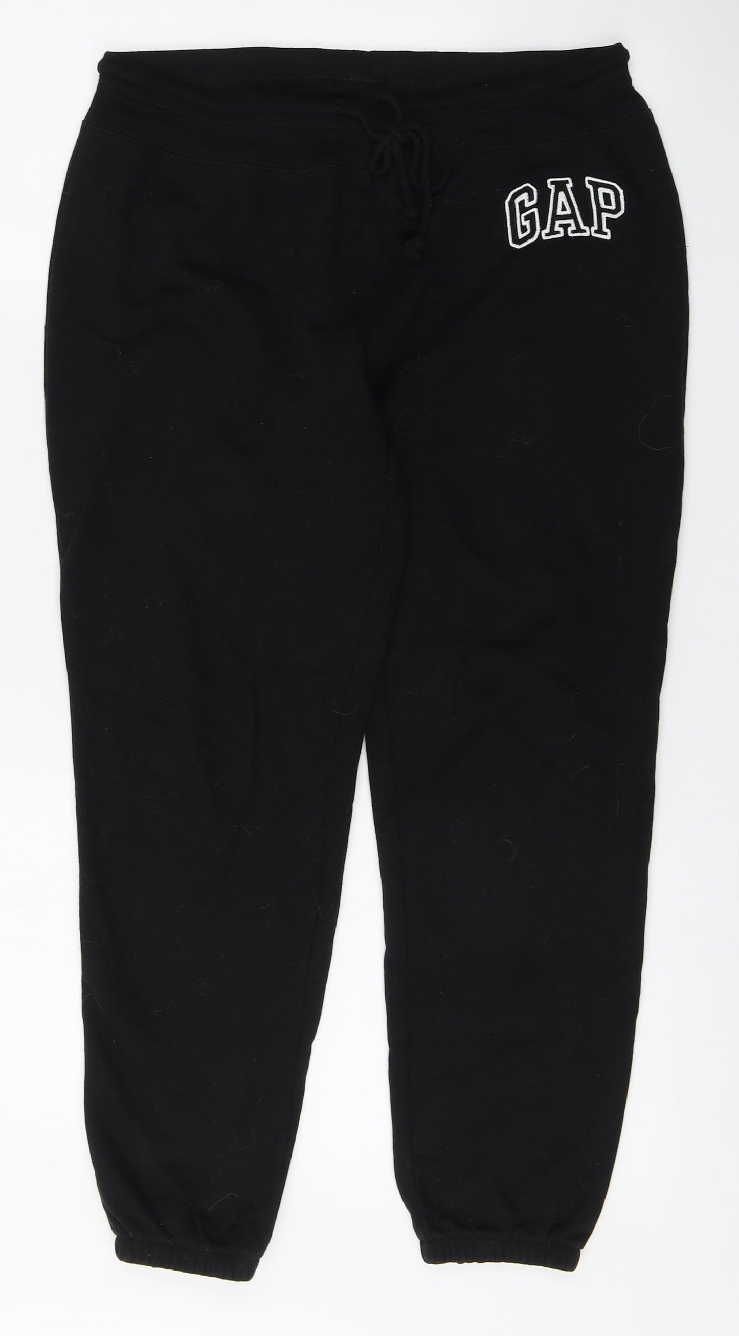 Gap Womens Black  Cotton Jogger Trousers Size S L25 in Regular