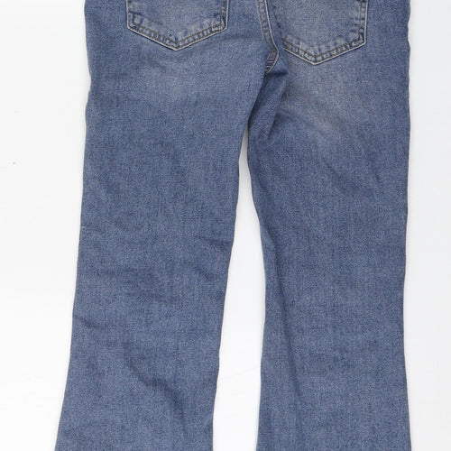 New Look Girls Blue  Cotton Bootcut Jeans Size 11 Years  Regular Button