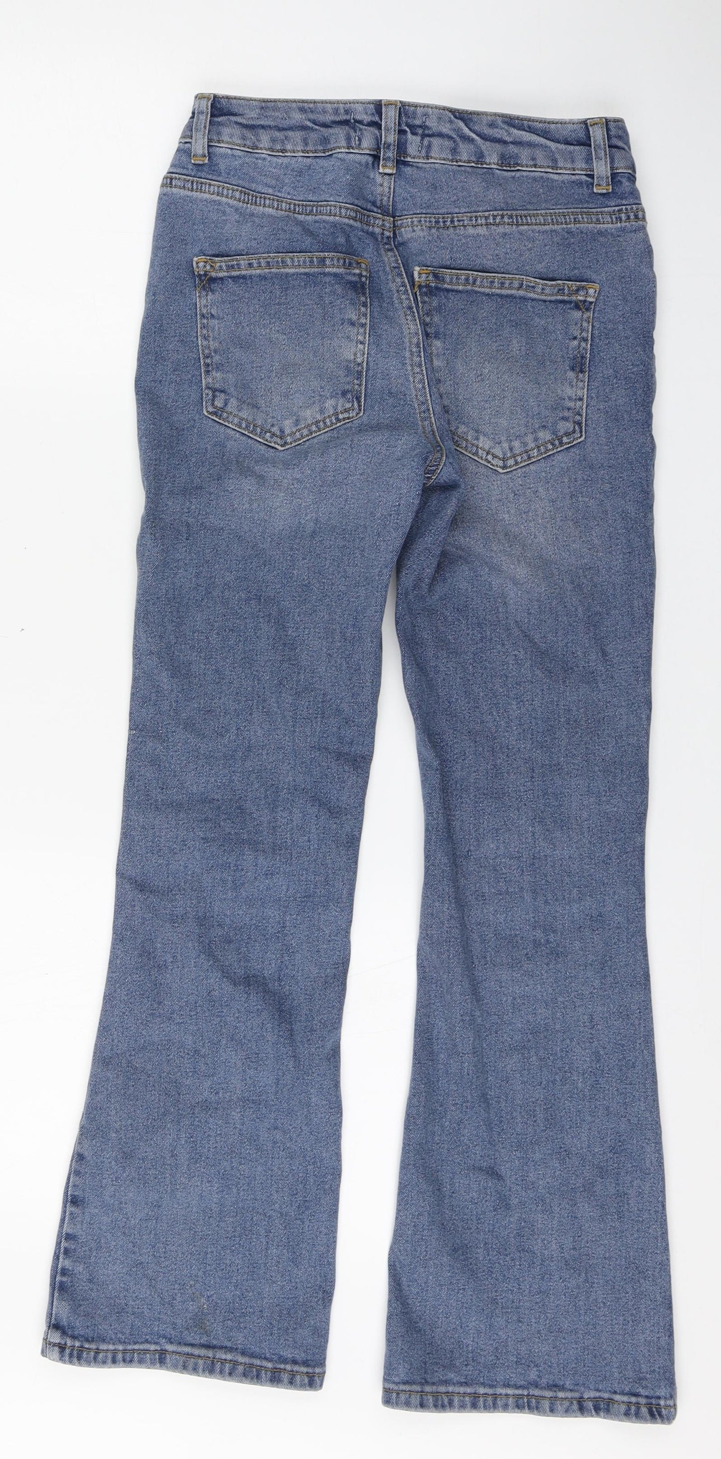 New Look Girls Blue  Cotton Bootcut Jeans Size 11 Years  Regular Button