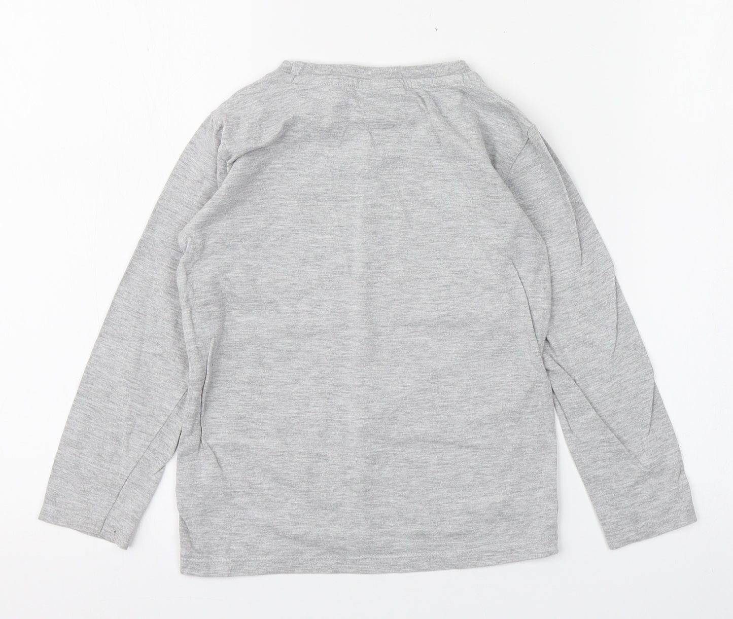 St Bernard  Boys Grey  Cotton Basic T-Shirt Size 5-6 Years Round Neck Pullover - Marvel
