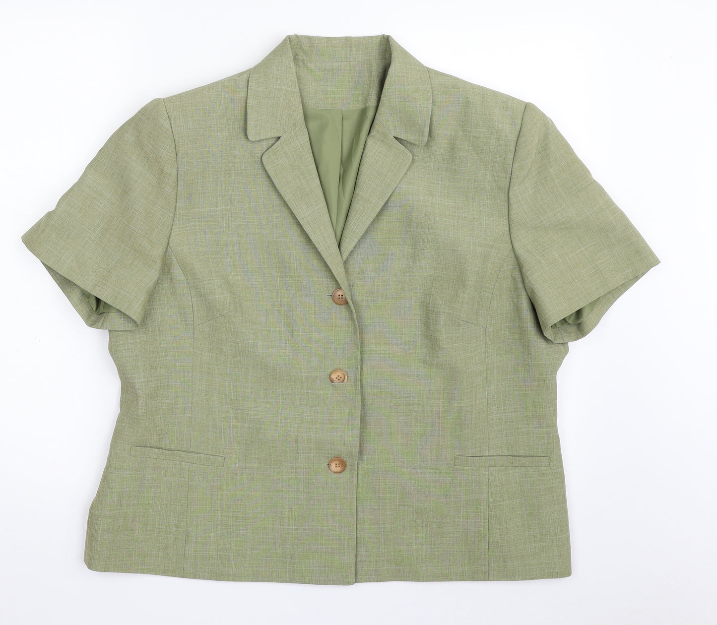 Debenhams Womens Green   Jacket Blazer Size 18  Button