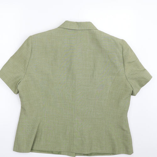 Debenhams Womens Green   Jacket Blazer Size 18  Button
