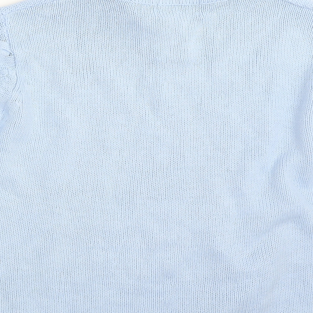 Collection Womens Blue Collared  Acrylic Pullover Jumper Size 18   - Size 18-20