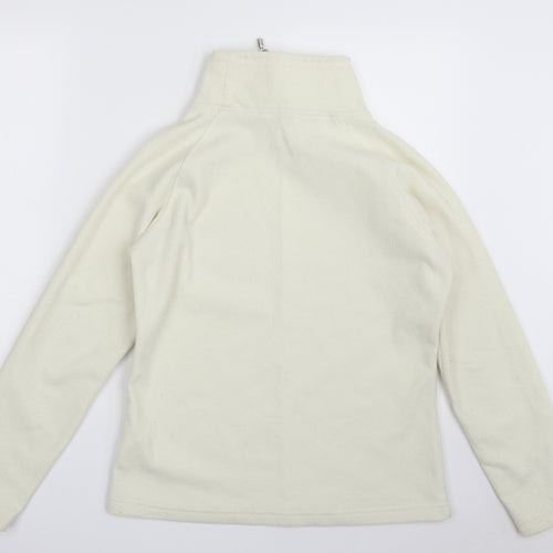 M&Co Womens Ivory  100% Polyester Pullover Sweatshirt Size S