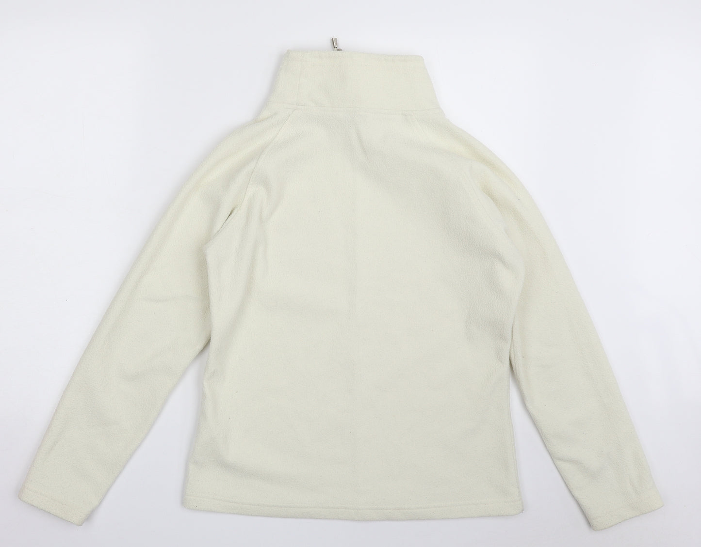 M&Co Womens Ivory  100% Polyester Pullover Sweatshirt Size S