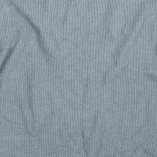 Marks and Spencer Womens Blue Crew Neck  Acrylic Pullover Jumper Size 8