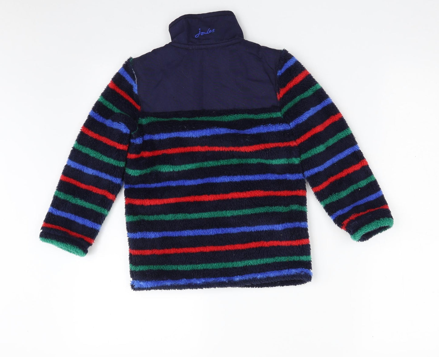 Joules Boys Blue Striped 100% Polyester Pullover Sweatshirt Size 6 Years  Zip