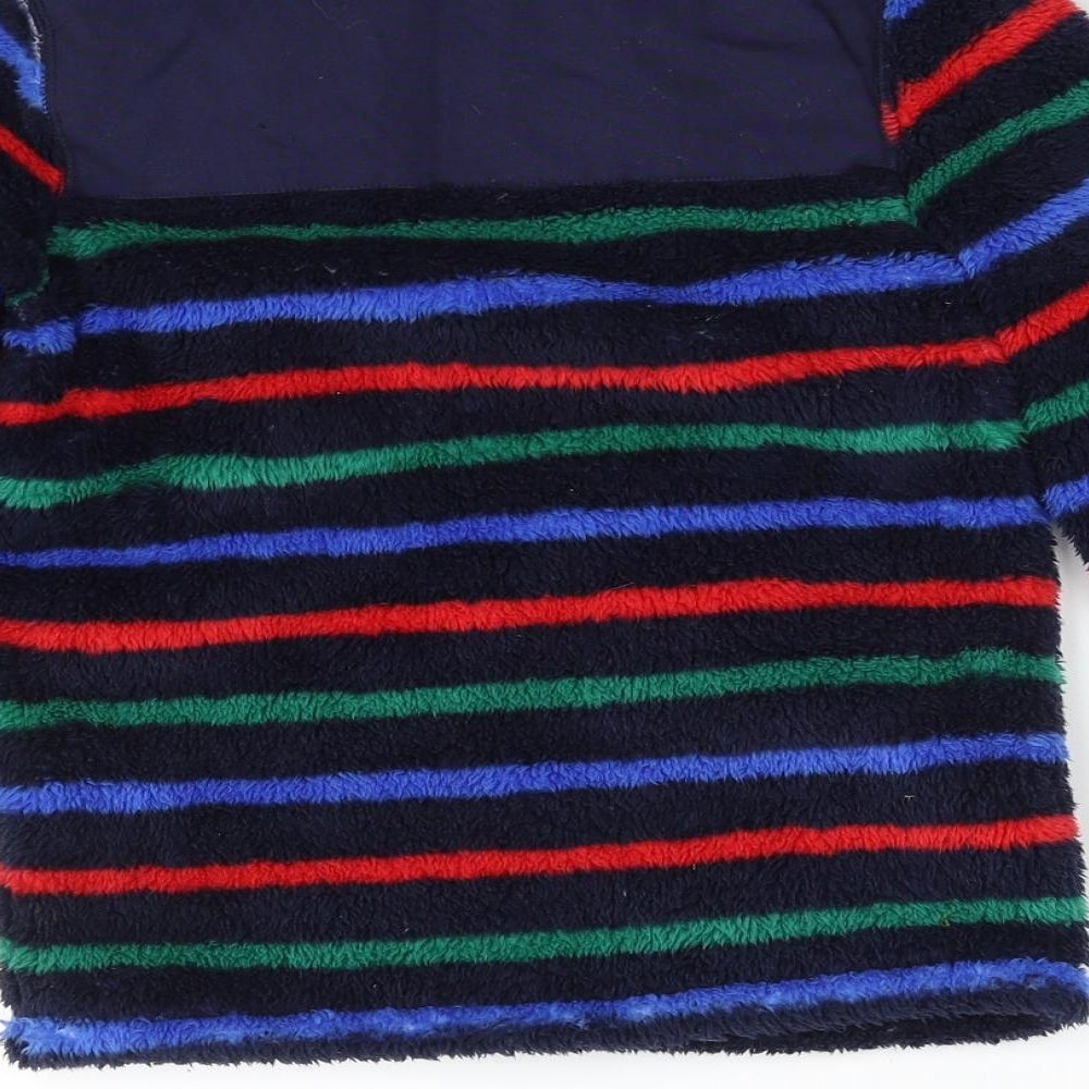 Joules Boys Blue Striped 100% Polyester Pullover Sweatshirt Size 6 Years  Zip