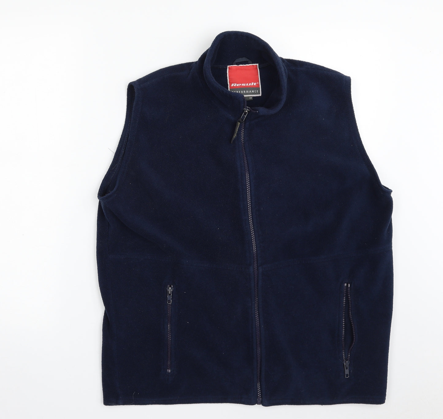 Result Mens Blue   Gilet Jacket Size XS  Zip - Performance