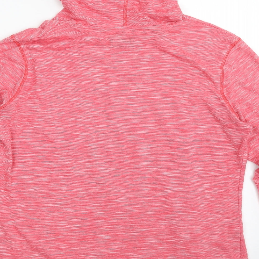 PUMA Womens Pink  Polyester Pullover Hoodie Size 14  Pullover
