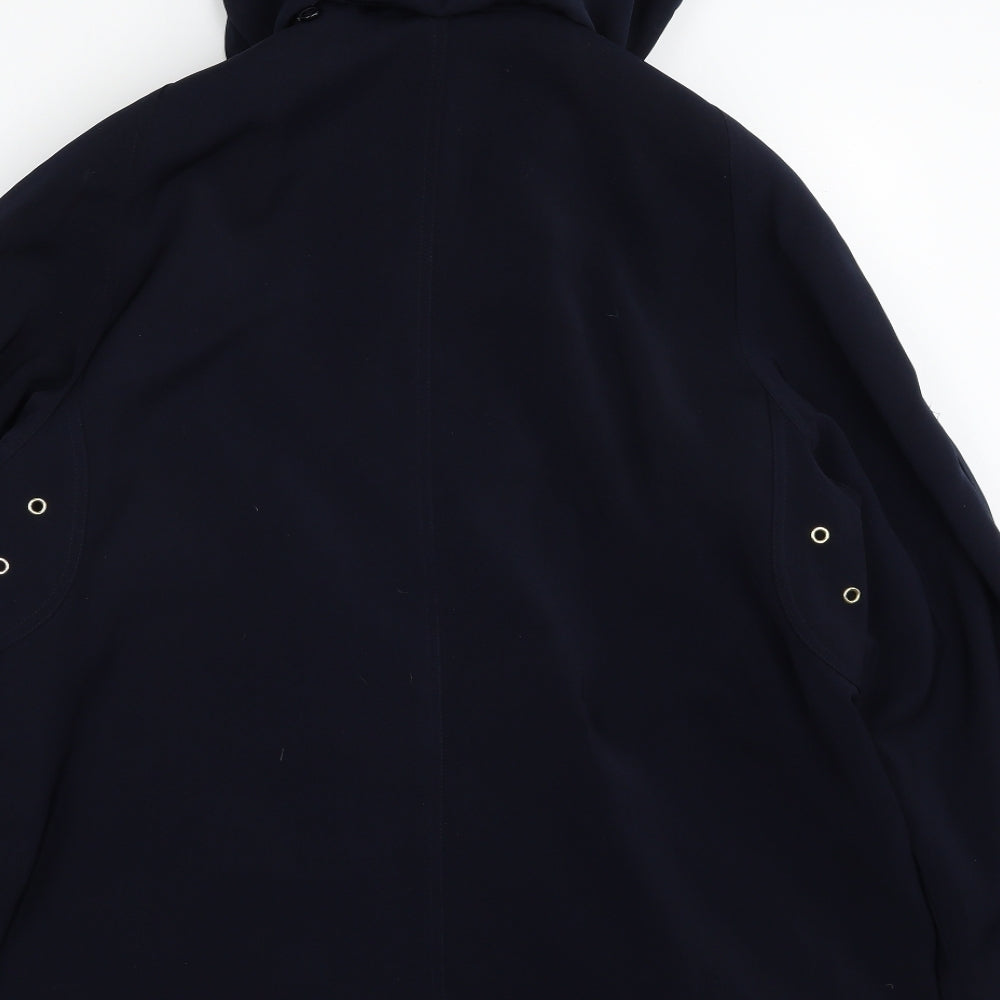 David Barry Womens Blue   Jacket Coat Size 16  Zip