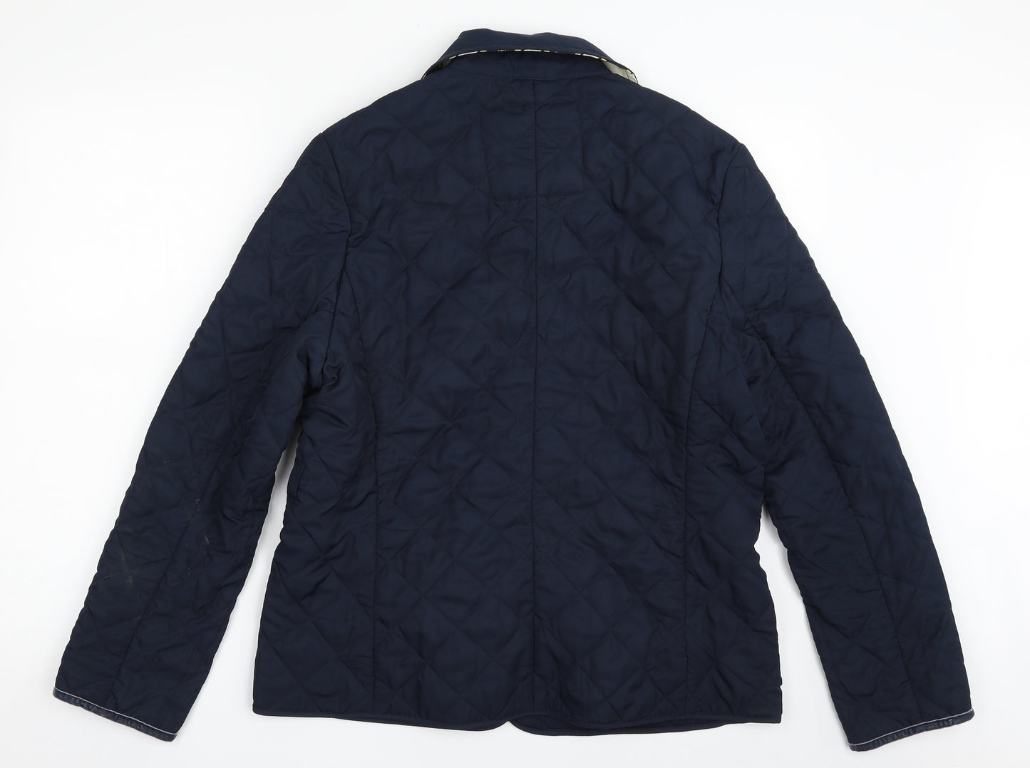 Joules Womens Blue   Quilted Jacket Size 14  Snap
