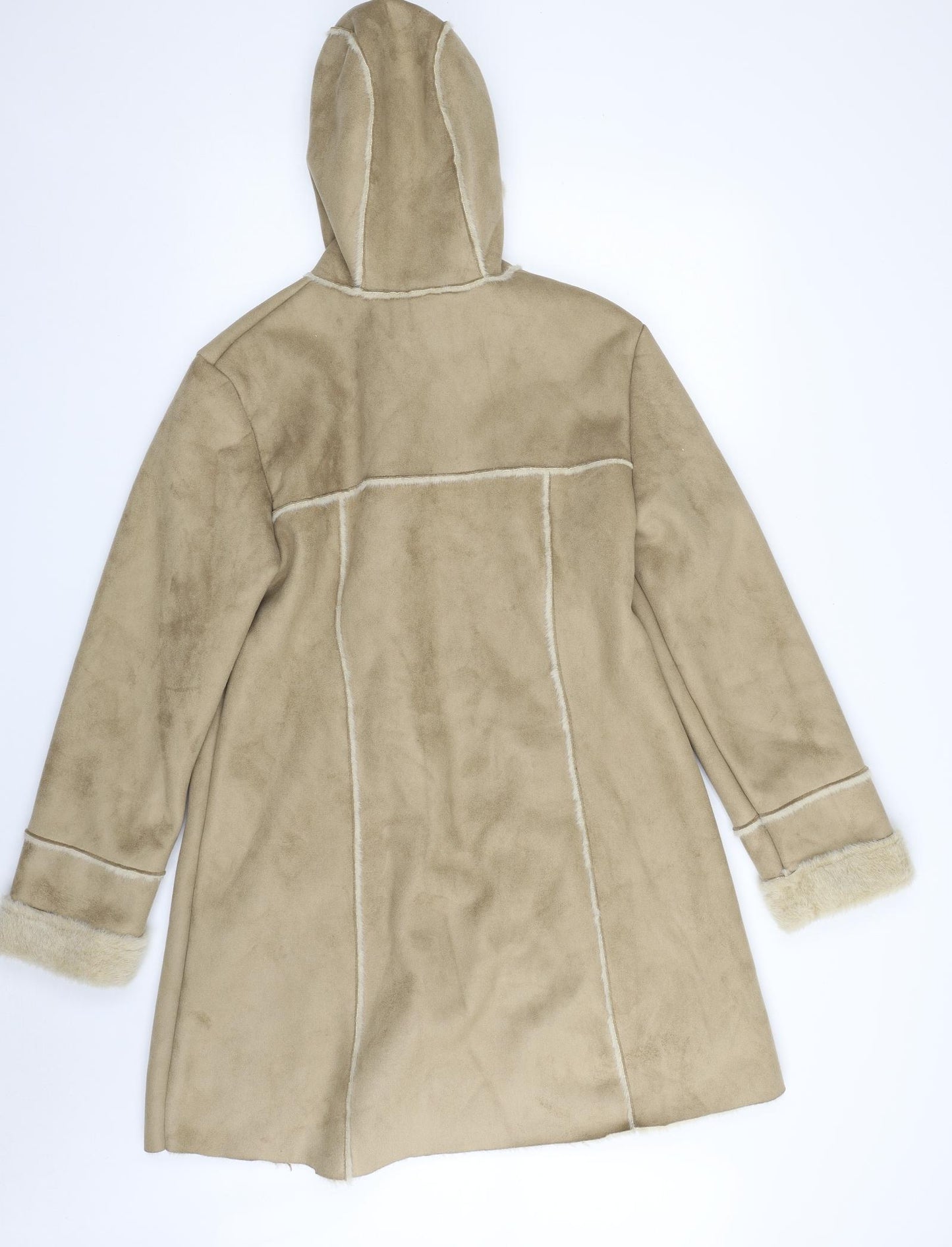 Bonmarché Womens Beige   Overcoat Coat Size S  Toggle