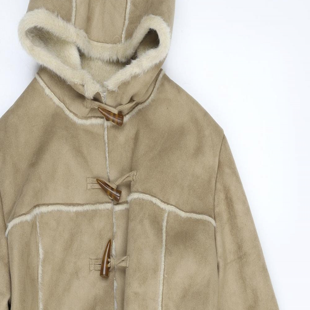 Bonmarché Womens Beige   Overcoat Coat Size S  Toggle