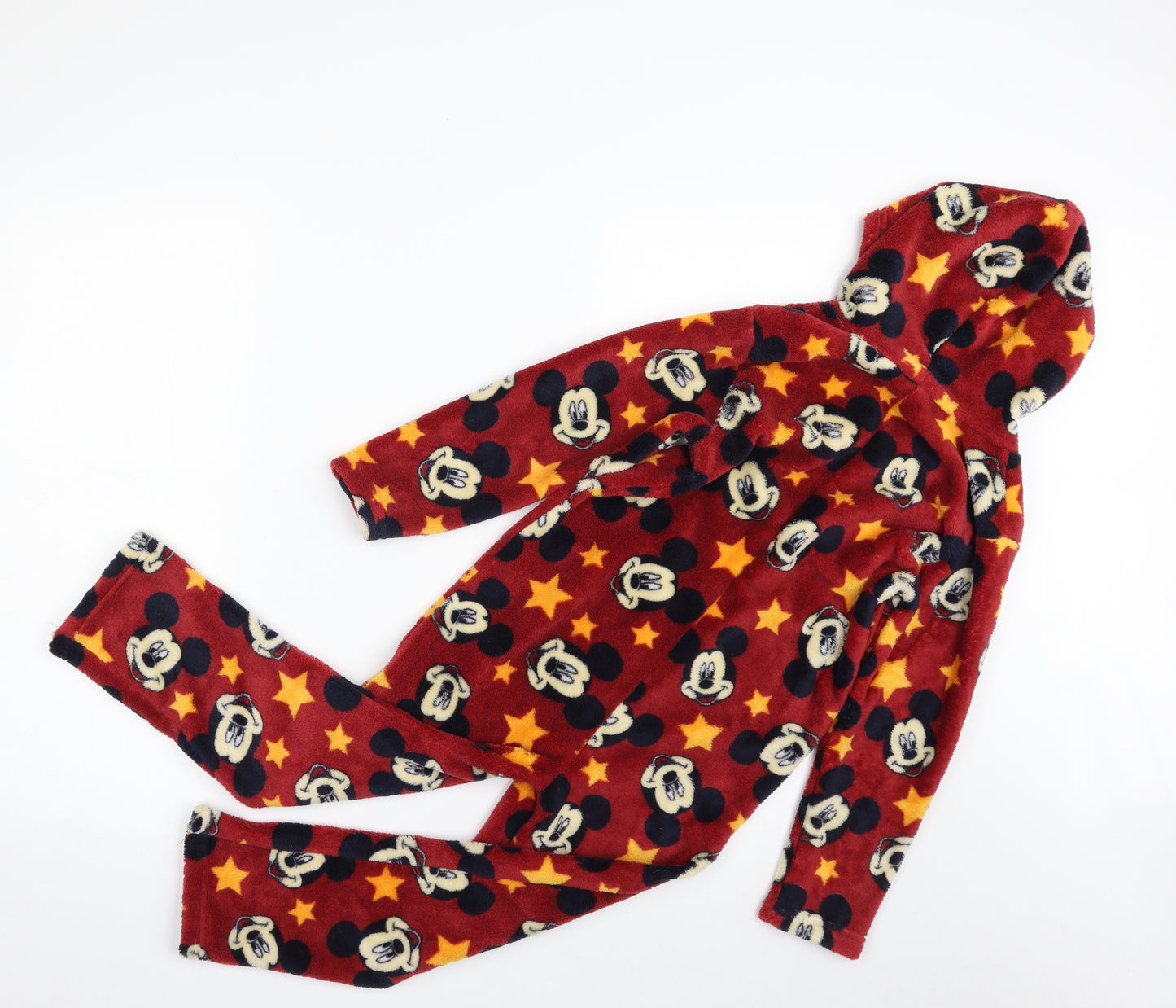 Disney Boys Red Geometric 100% Polyester  One Piece Size 6-7 Years  Zip - Mickey Mouse