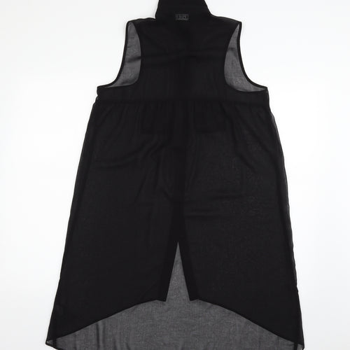 G21 Womens Black  Polyester Basic Button-Up One Size Collared