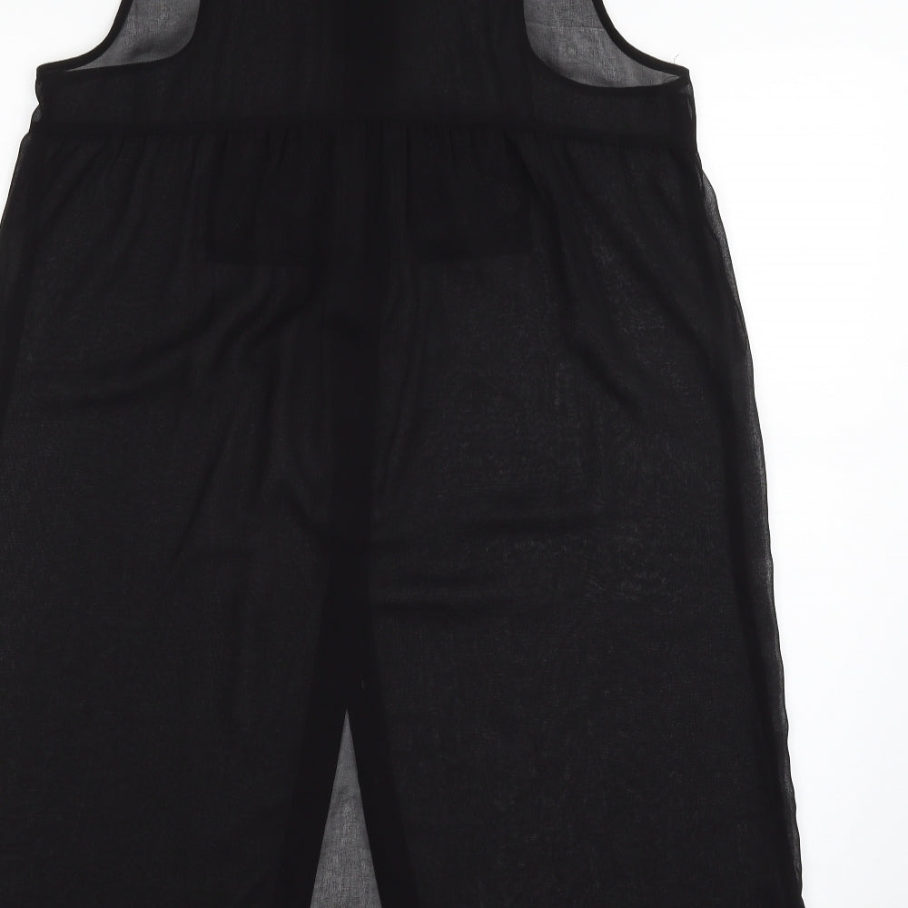 G21 Womens Black  Polyester Basic Button-Up One Size Collared