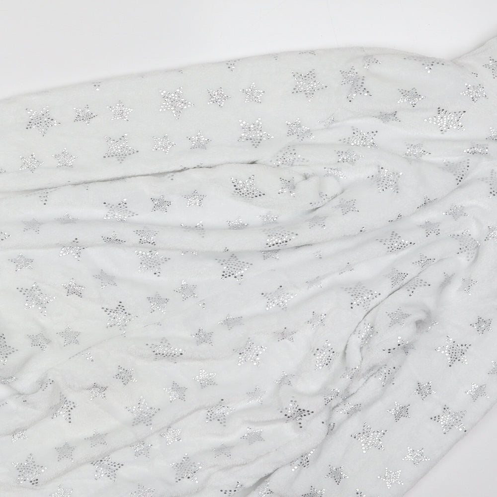 Nifty Girls White Solid 100% Polyester Top One Piece Size 9-10 Years  Zip - Unicorn