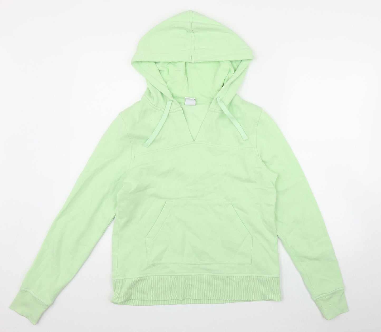 Amazon Womens Green  Cotton Pullover Hoodie Size S