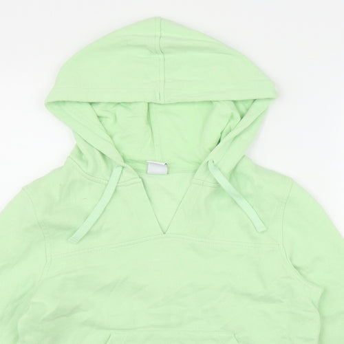 Amazon Womens Green  Cotton Pullover Hoodie Size S