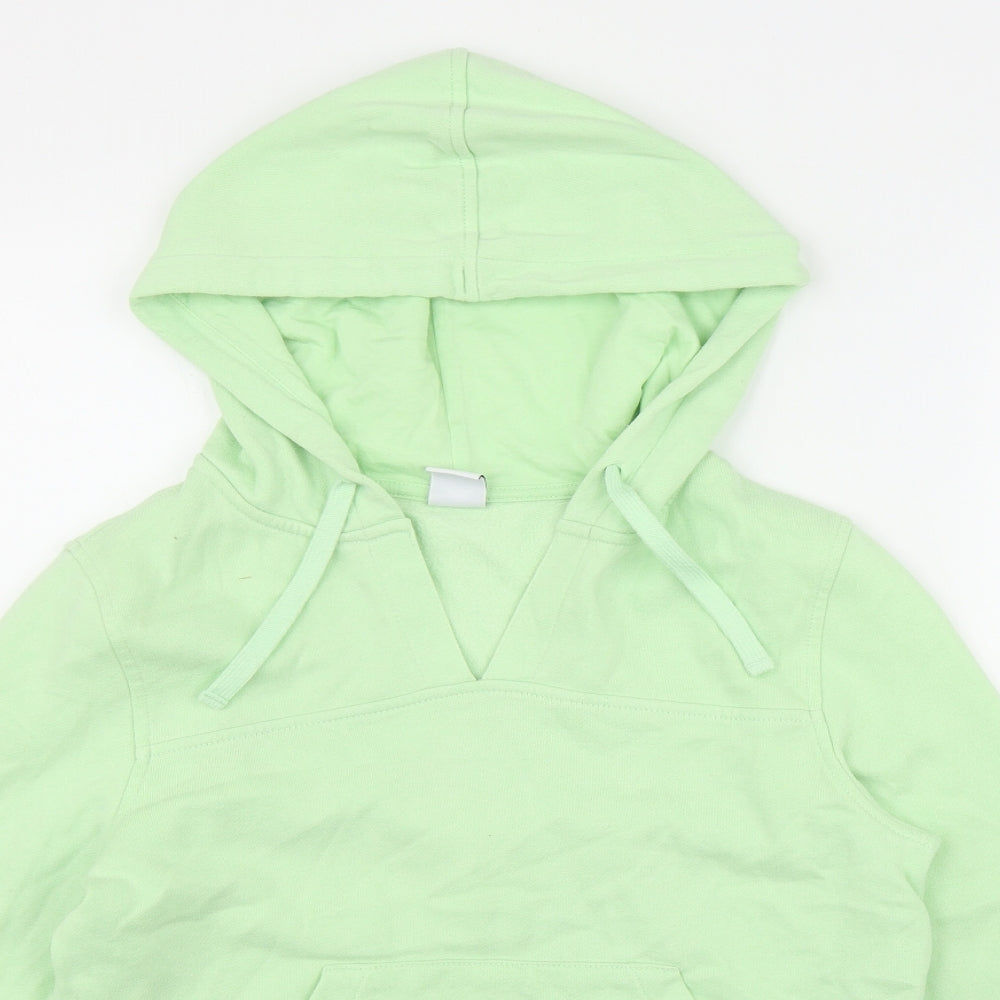 Amazon Womens Green  Cotton Pullover Hoodie Size S