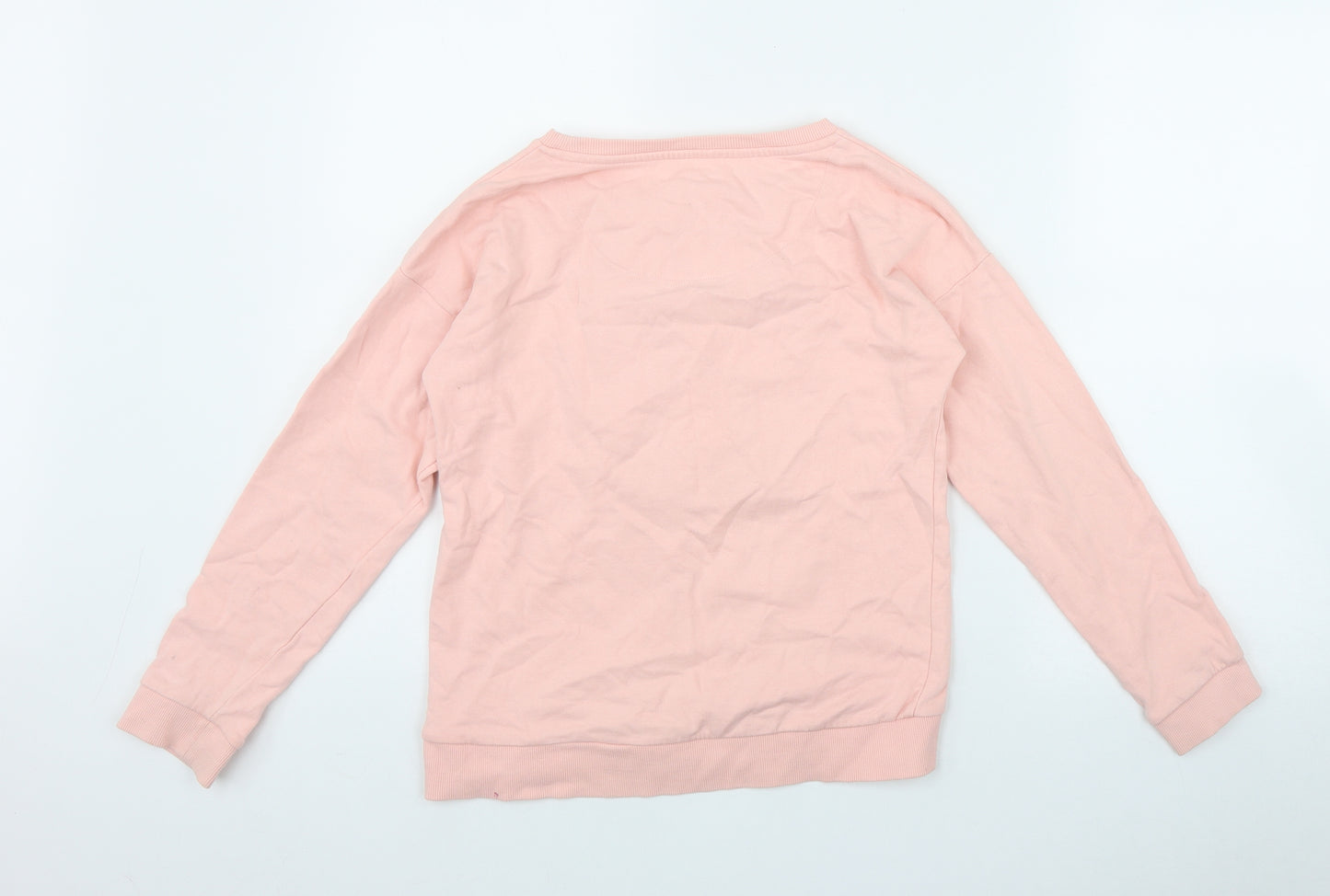TU Girls Pink  Cotton Pullover Hoodie Size 12 Years