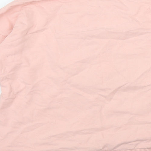 TU Girls Pink  Cotton Pullover Hoodie Size 12 Years