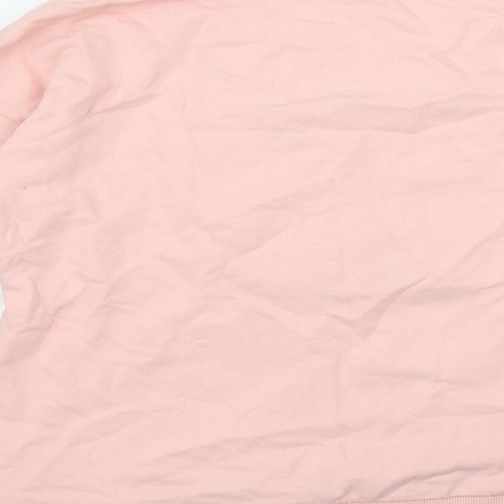 TU Girls Pink  Cotton Pullover Hoodie Size 12 Years