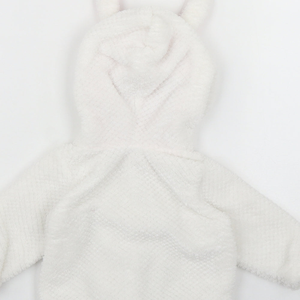 Matalan Girls White   Jacket  Size 3-6 Months   Button