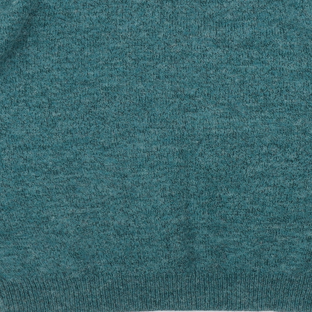 Amalina Womens Green Round Neck  Acrylic Pullover Jumper Size 16