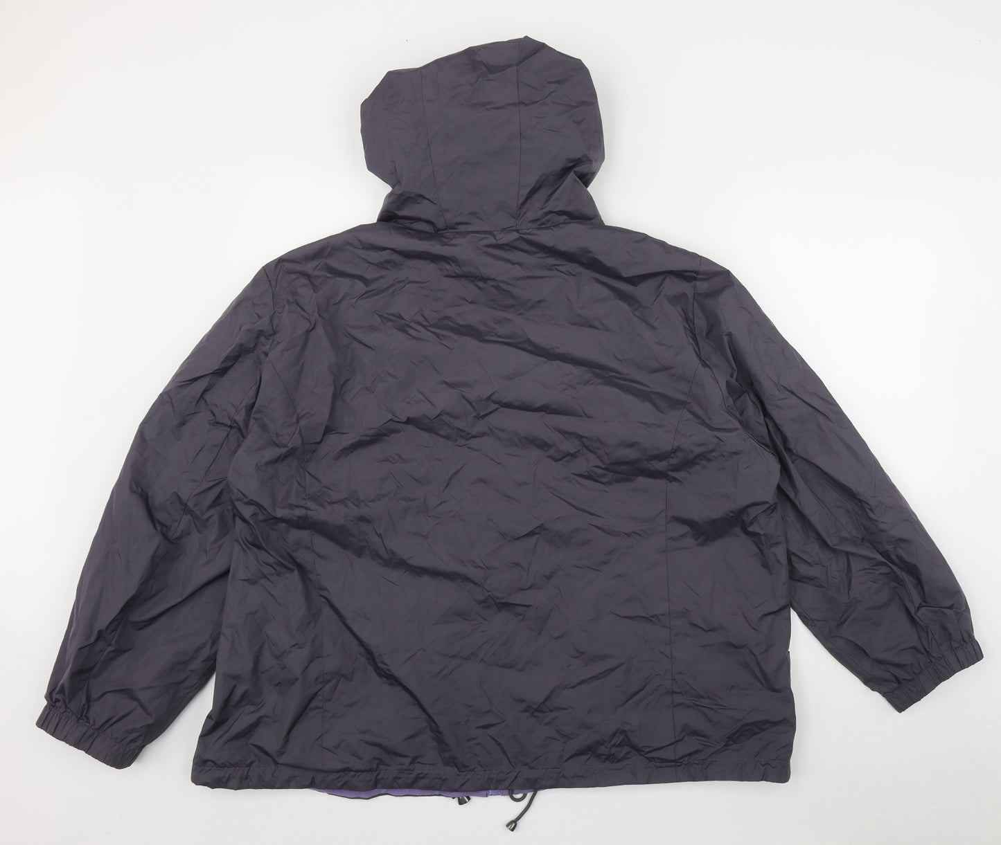 Preworn Womens Grey   Rain Coat Jacket Size 26  Zip