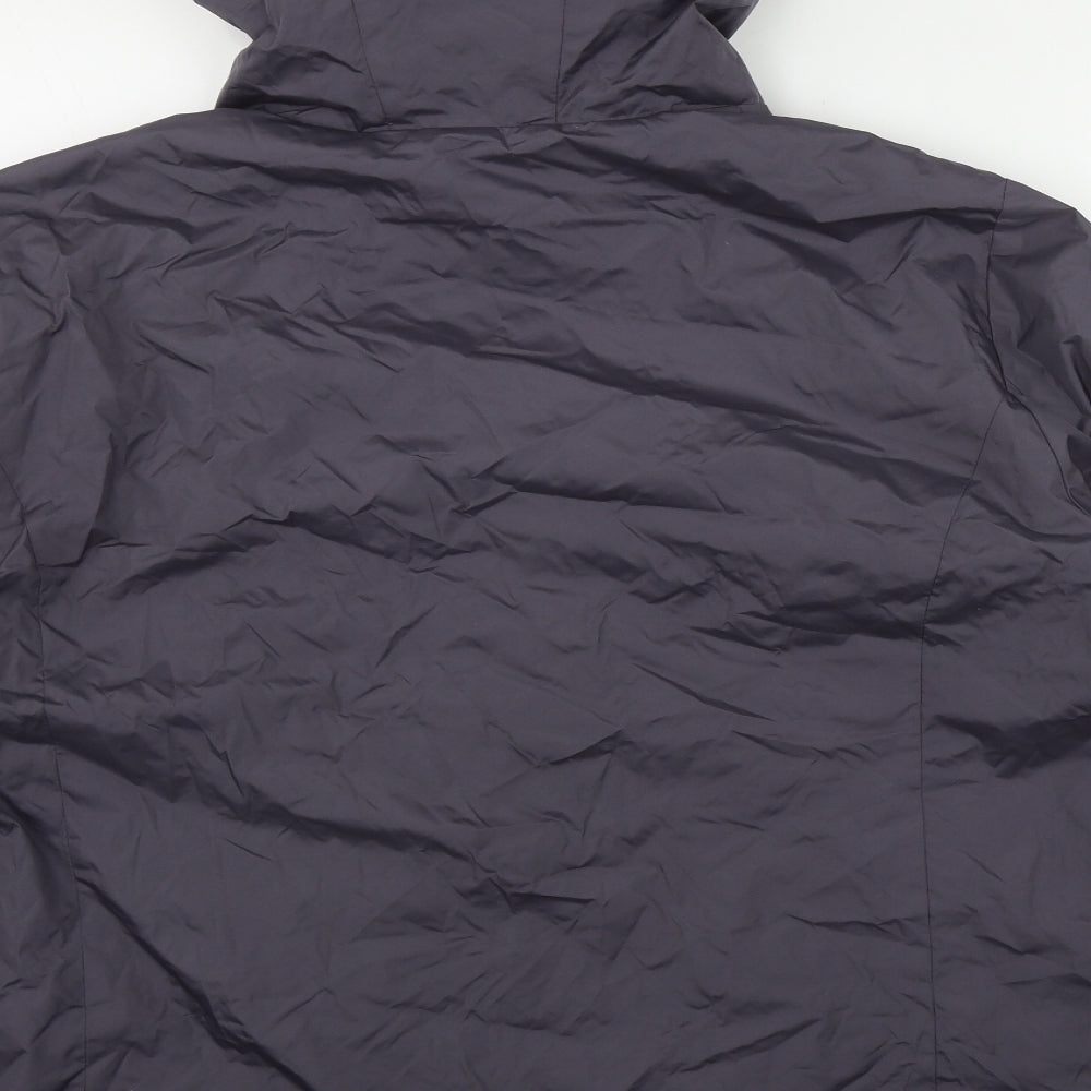 Preworn Womens Grey   Rain Coat Jacket Size 26  Zip
