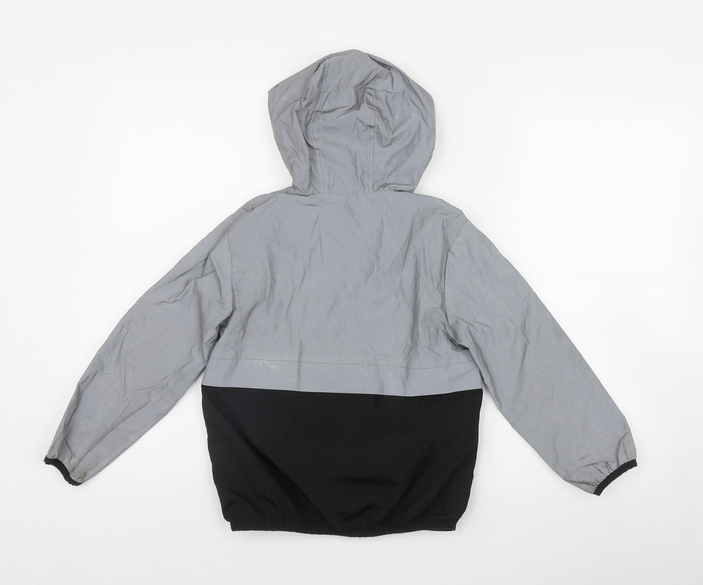 George Boys Grey   Rain Coat Coat Size 6-7 Years  Zip - 3M