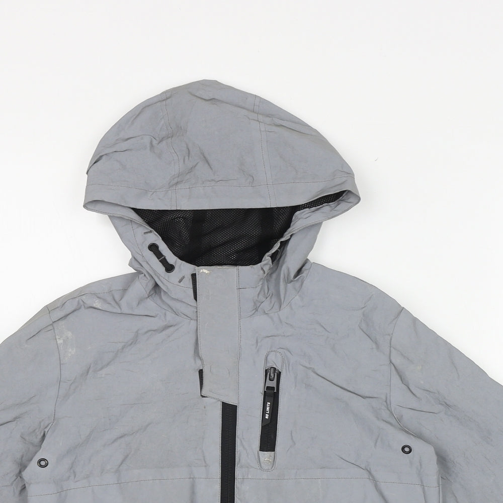 George Boys Grey   Rain Coat Coat Size 6-7 Years  Zip - 3M