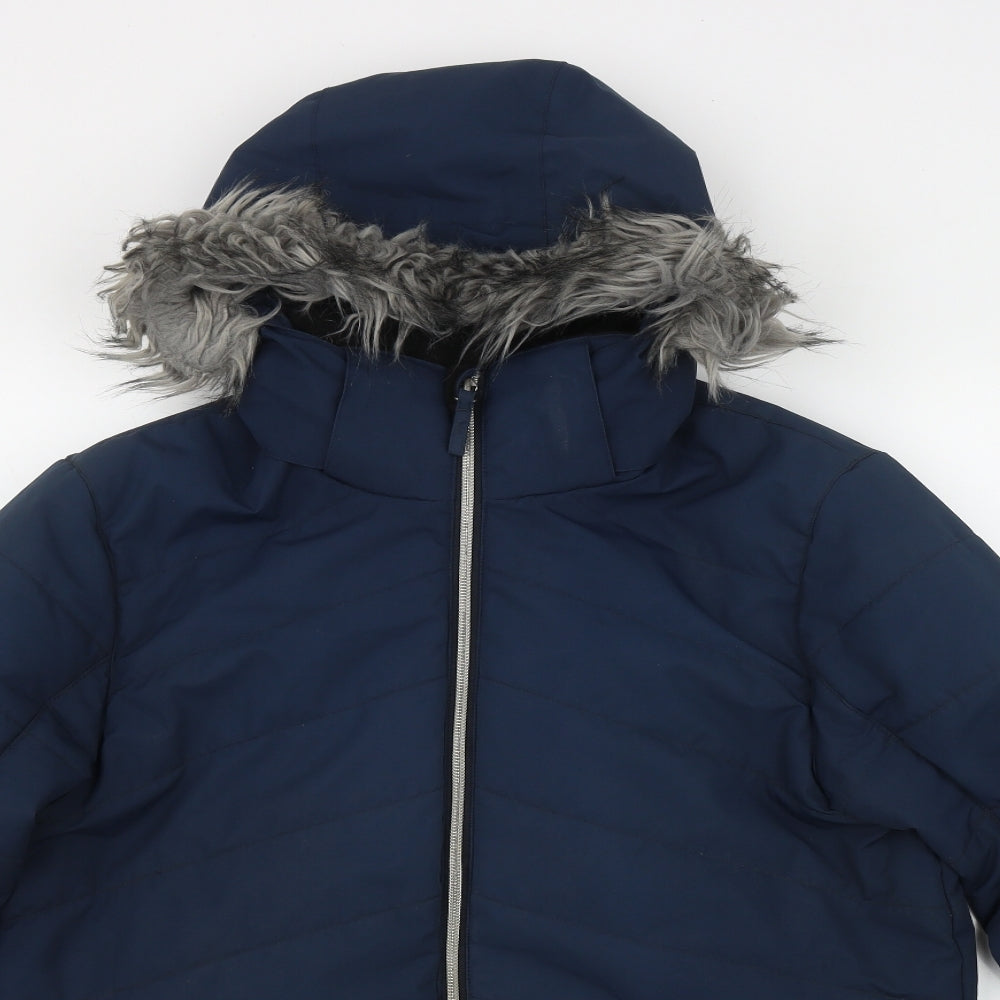 Crane Boys Blue   Ski Jacket Coat Size 15-16 Years  Zip