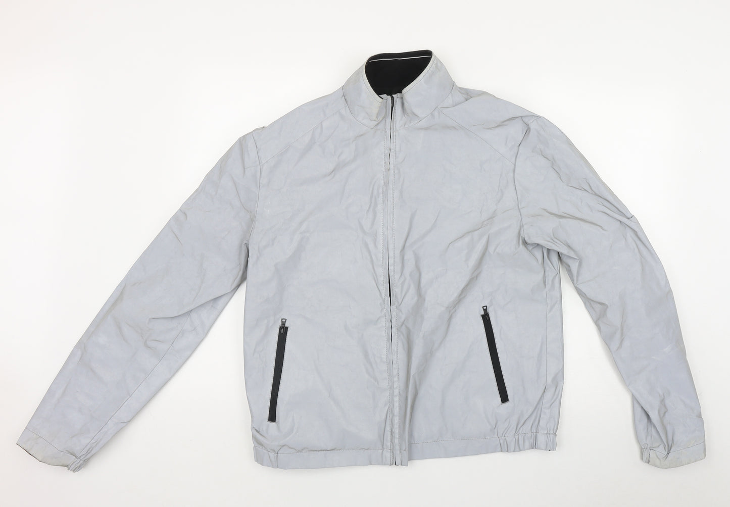 Marks and Spencer Mens Black   Windbreaker Jacket Size M  Zip - 3M Reversible