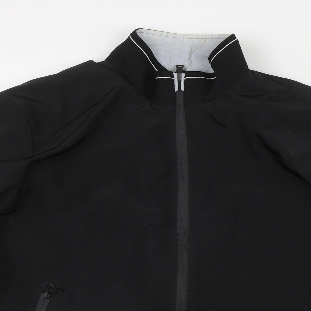 Marks and Spencer Mens Black   Windbreaker Jacket Size M  Zip - 3M Reversible