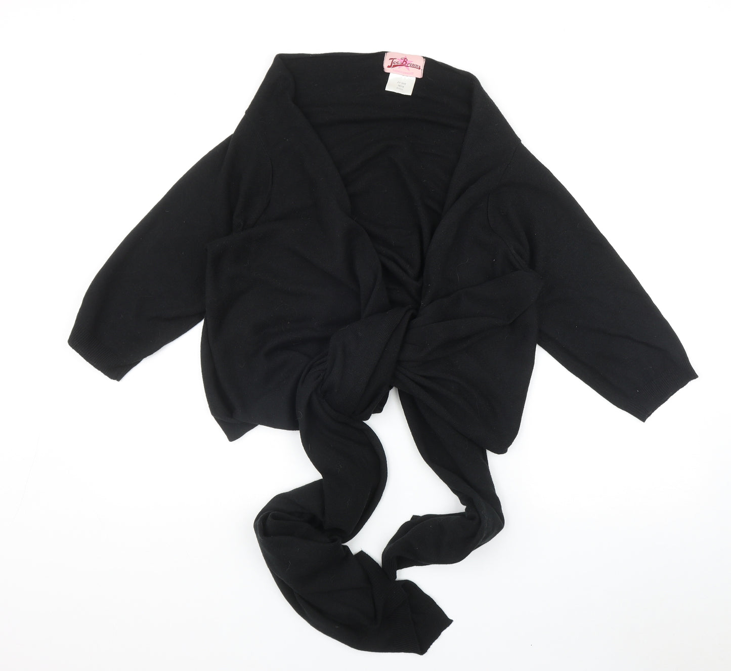 Joe Browns Womens Black V-Neck  Polyester Cardigan Jumper Size 16