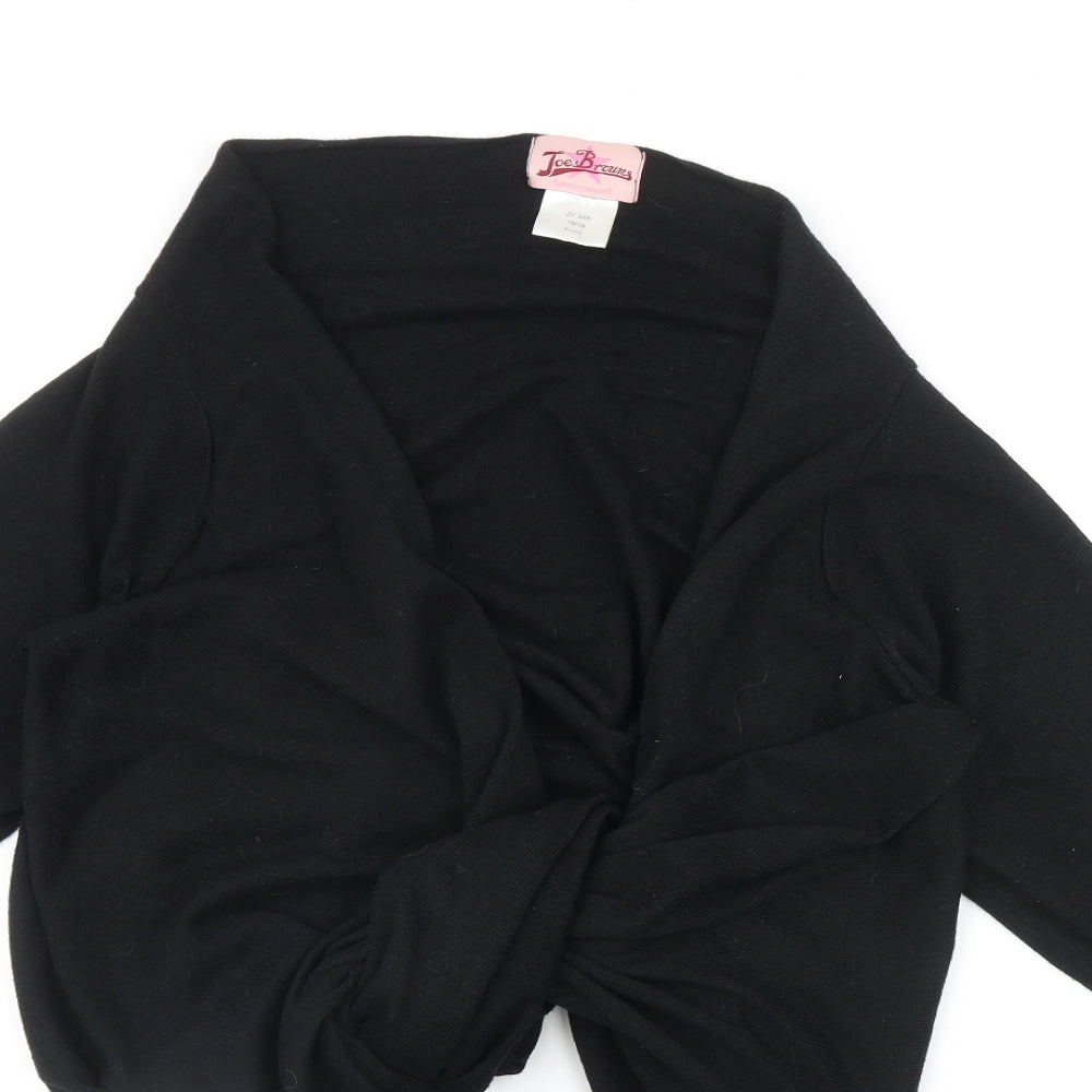 Joe Browns Womens Black V-Neck  Polyester Cardigan Jumper Size 16
