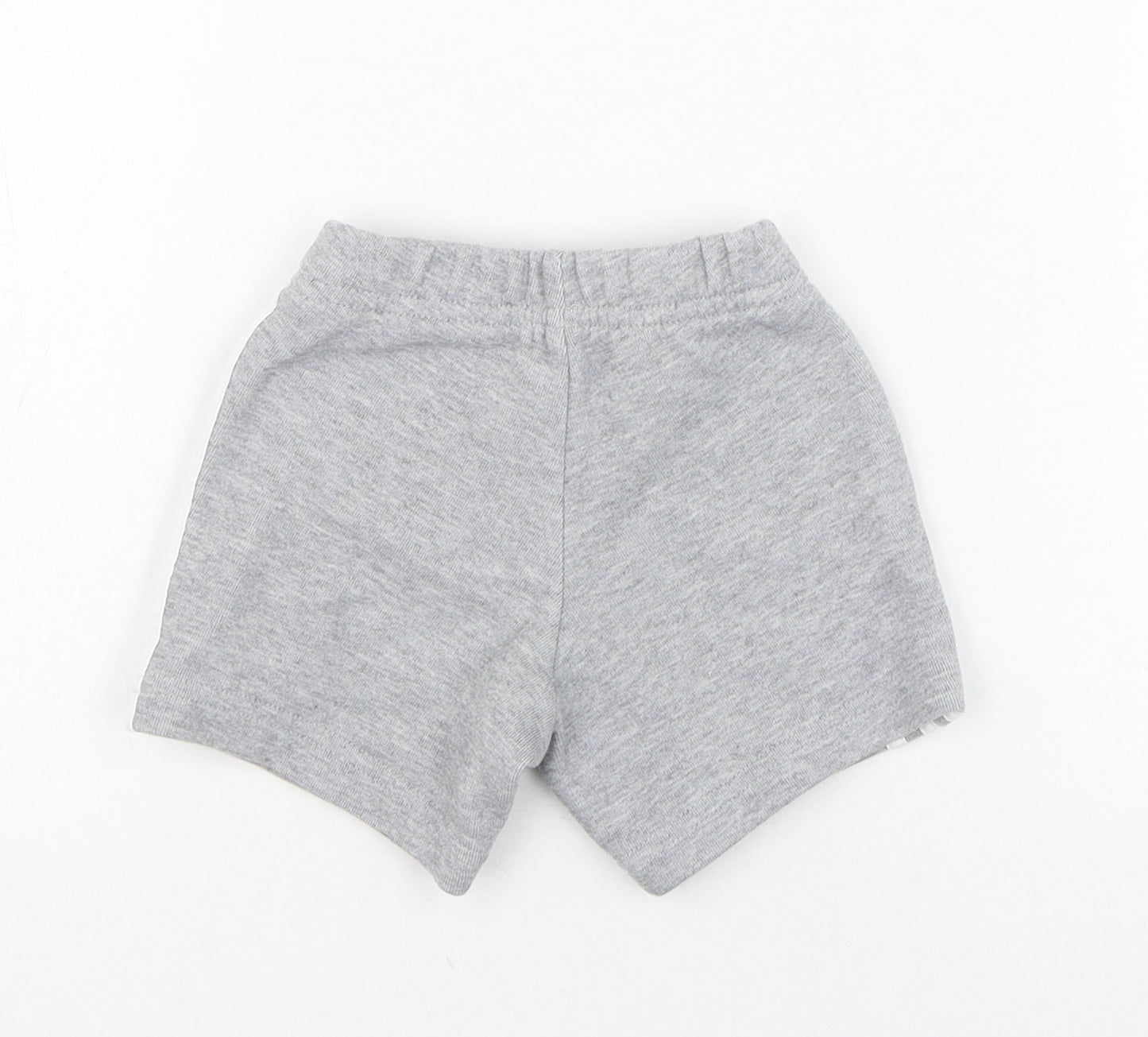 adidas Boys Grey  Cotton Cropped Trousers Size 6-9 Months  Pullover