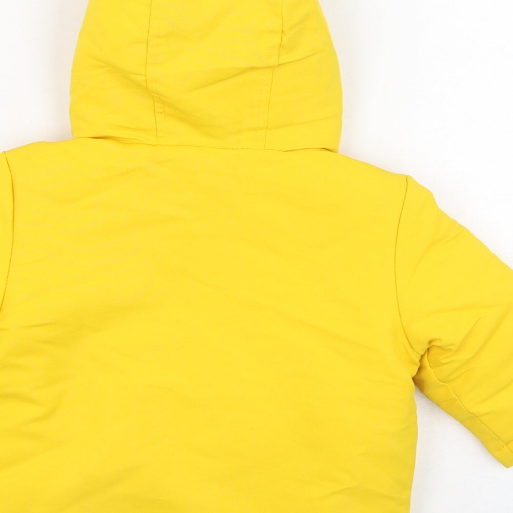 Primark Baby Yellow   Puffer Jacket Coat Size 3-6 Months   Zip