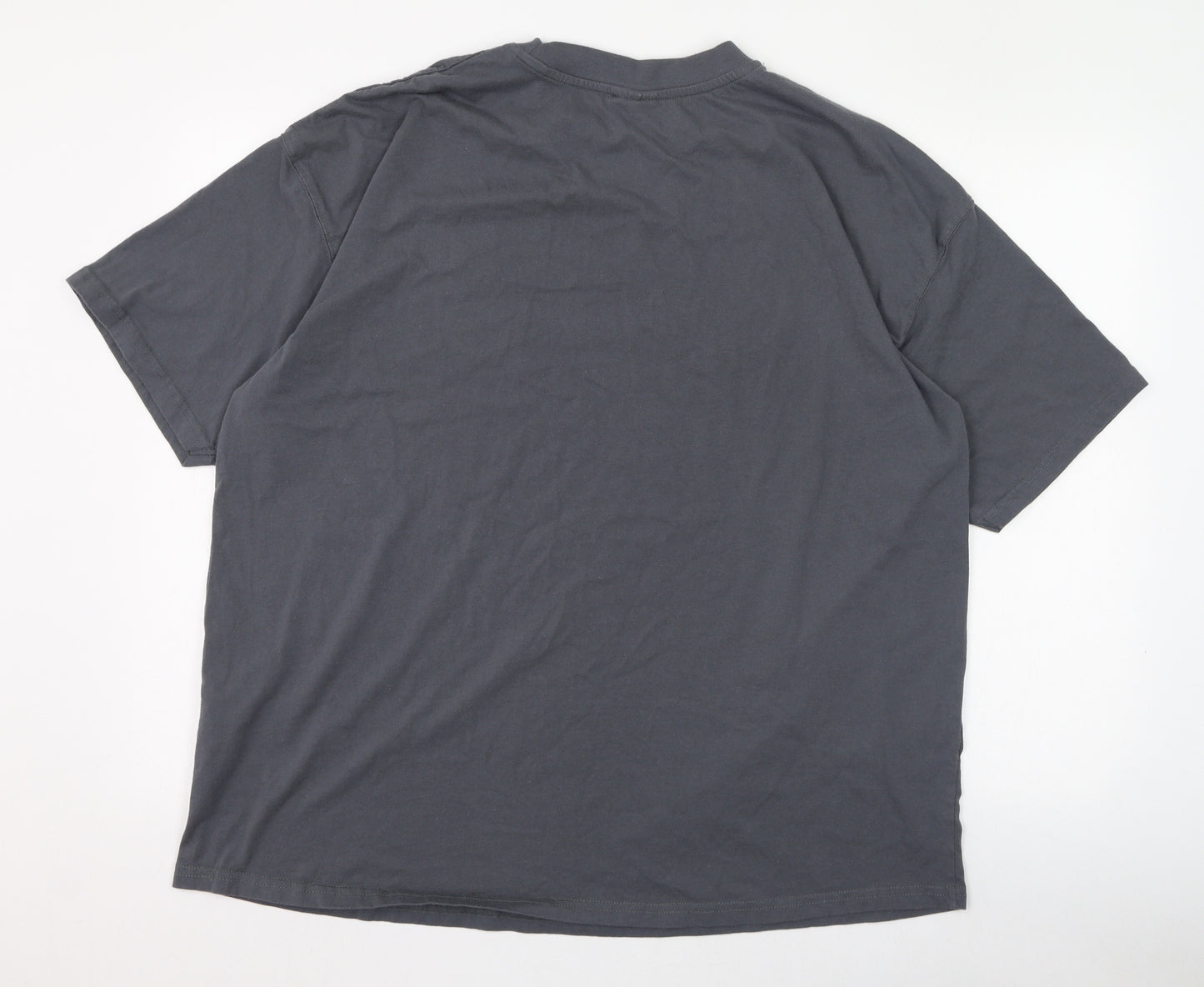 Everlast Mens Grey  Cotton  T-Shirt Size 2XL Round Neck